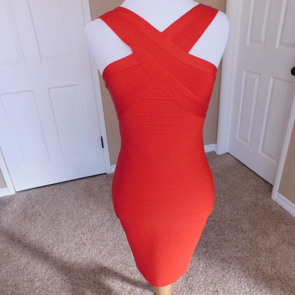 Celebrity Style Dresses & Skirts - Red  Bandage Dress